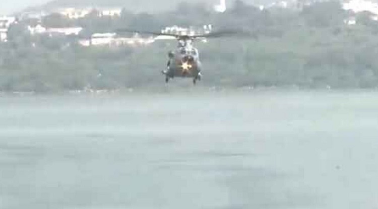 IAF held an aerial display over Bhojtal Lake in Bhopal
