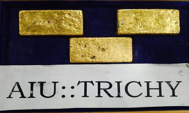 Gold seized by AIU, Trichy
