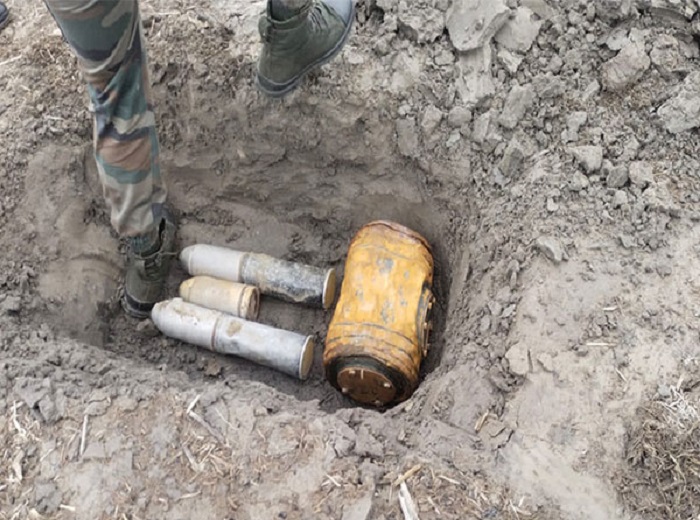 blast rocket launcher shells recovered from Cooch Behar