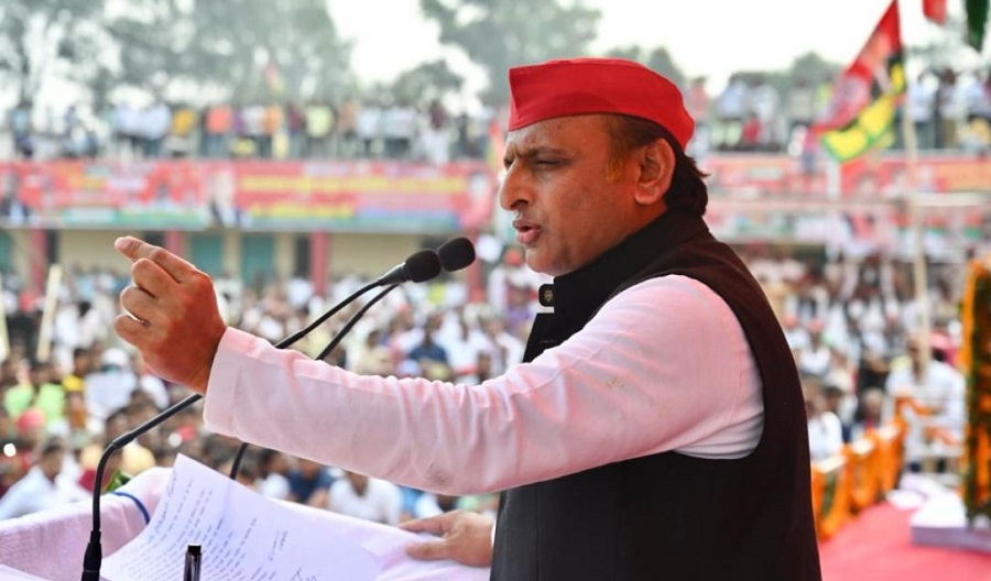 Akhilesh Yadav in Gorakhpur