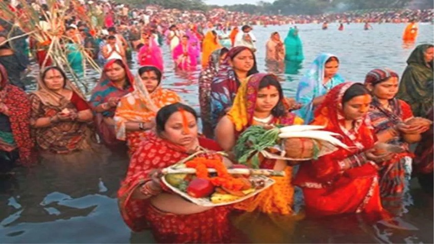 Chhat Puja is celebrated on the sixth day after Diwali