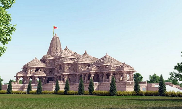A preview of grand Ram Temple which is being constructed in Ayodhya