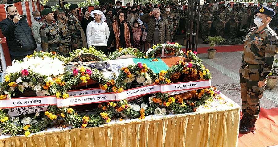 Soldiers accorded farewell in Jammu