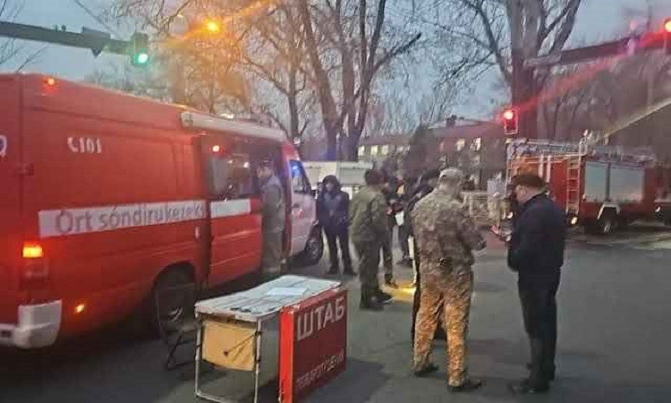 Hostel fire kills 13 people in Almaty