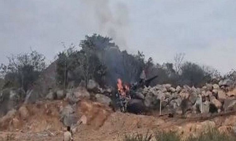 Visuals from the site of the crash