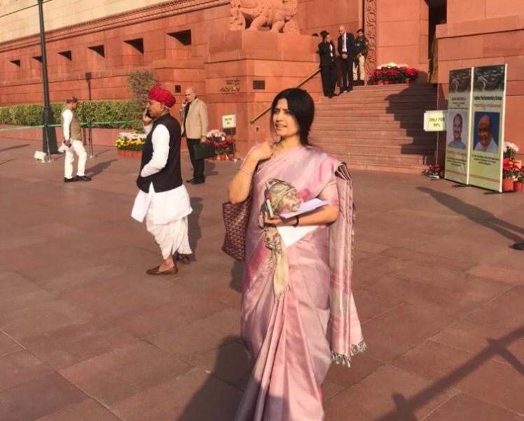 Dimple Yadav MP in Parliament complex