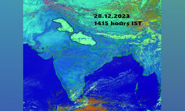 Satellite imagery of fog released by IMD