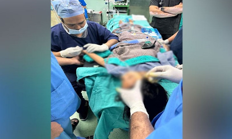 Five year old child undergoes awake craniotomy surgery