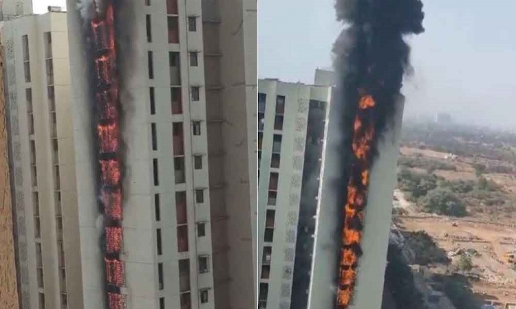 Massive blaze in Mumbai high-rise