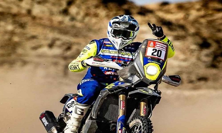 Harith Noah win a stage at Dakar