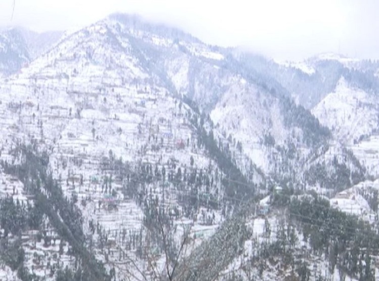 The Pirpanjal region in Rajouri District witnessed a delightful snowfall
