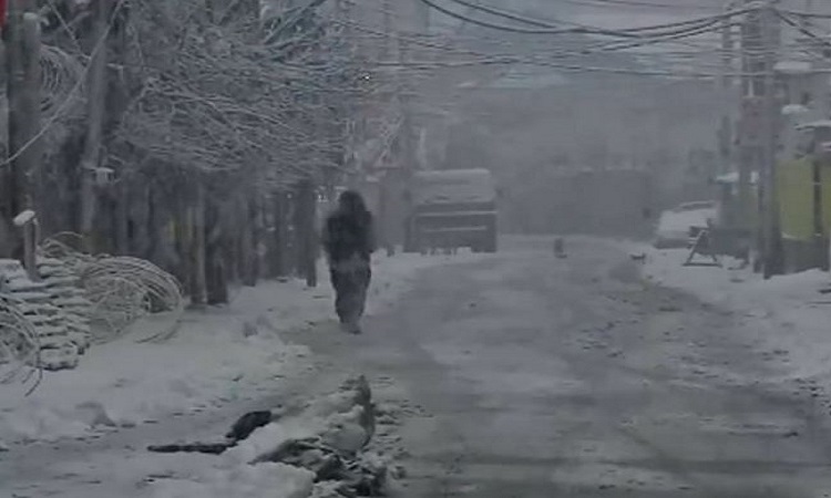 Heavy snowfall witnessed in Jammu and kashmir's Srinagar