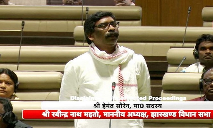 Former Jharkhand Chief Minister Hemant Soren at the Assembly