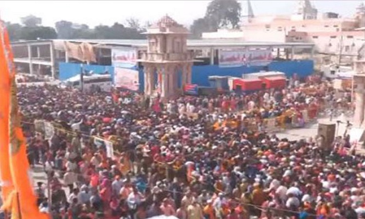 Devotees throng the Ram Janmabhoomi Temple in Ayodhya