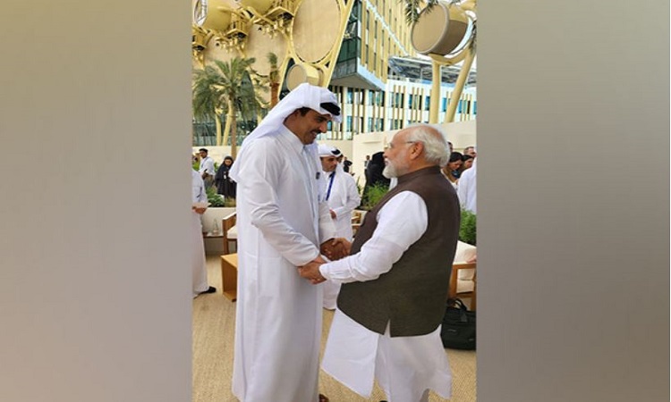 PM Narendra Modi met Emir of Qatar, Tamim Bin Hamad in Dubai, UAE on December 1