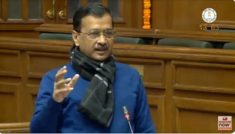 CM Arvind Kejriwal in Delhi Assembly