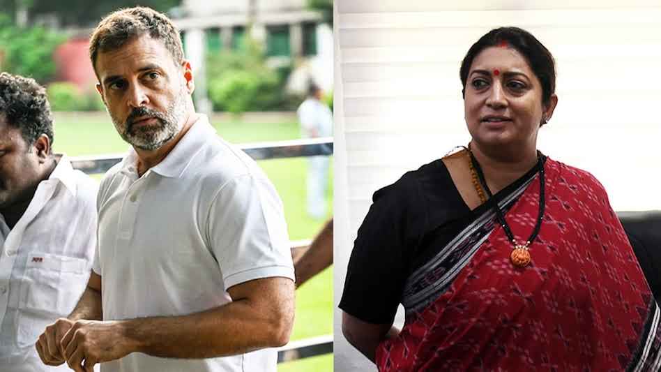 Congress Leader Rahul Gandhi and Union Mantri Smriti Irani