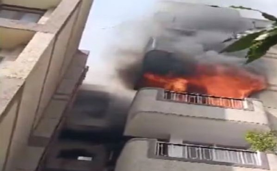 Fire breaks out in apartment in Dwarka
