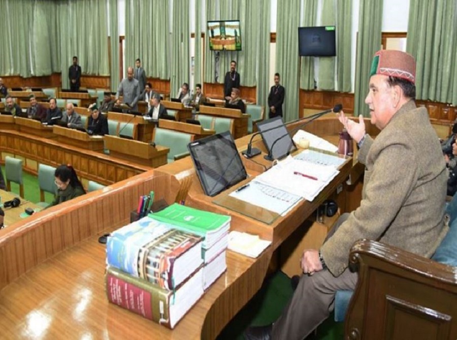 Himachal Pradesh Speaker Kuldeep Singh Pathania in the House