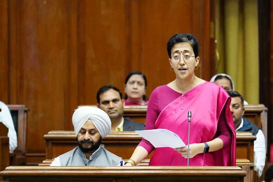 Fin  Min  Atishi presents Budget 2024-25 in Vidhan Sabha