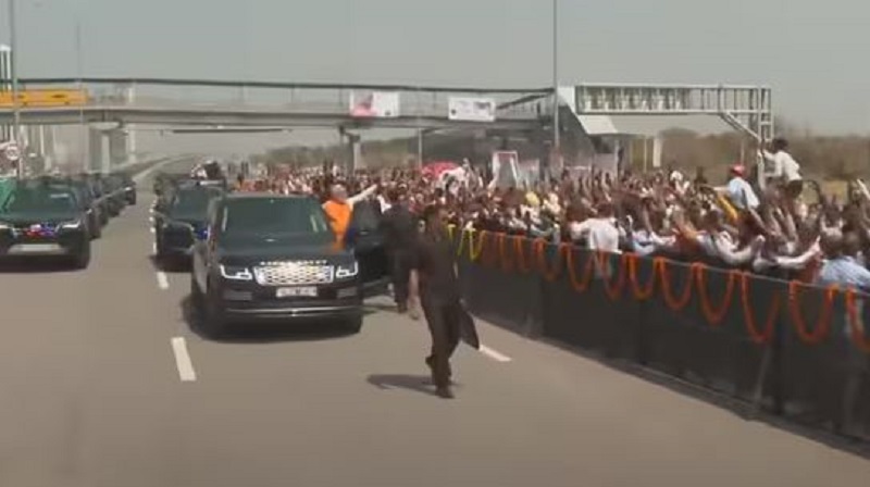 PM Modi holds roadshow in Gurugram