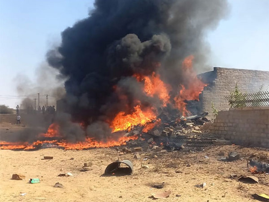 IAF aircraft crashes near Jaisalmer, pilot ejects safely