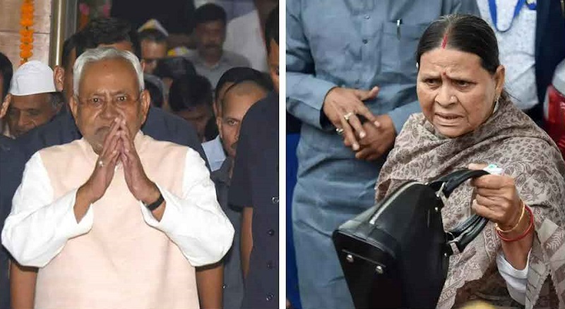 Bihar CM Nitish Kumar and former CM Rabri Devi