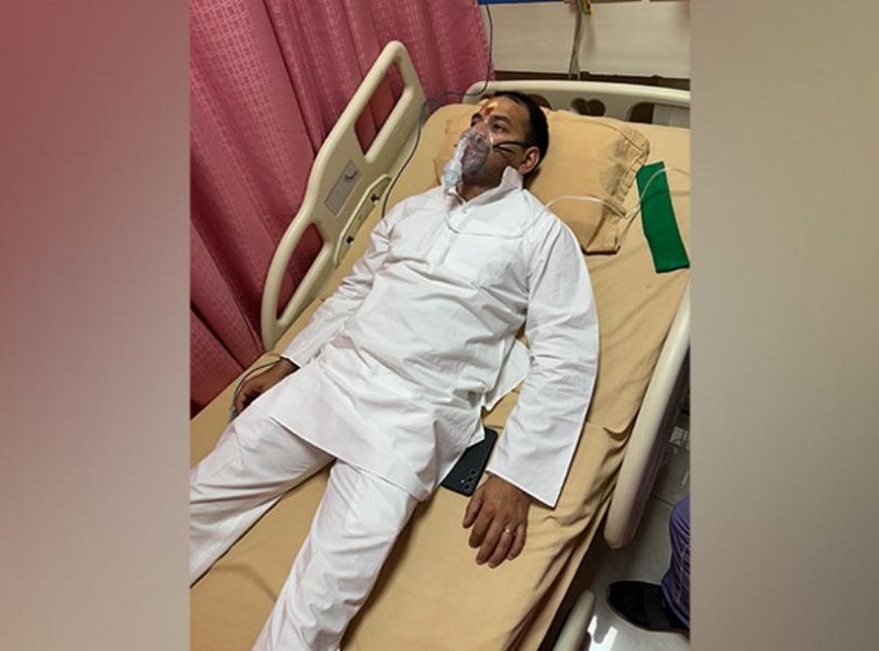 RJD’s Tej Pratap Yadav admitted to the hospital in Patna with the complaint of chest pain