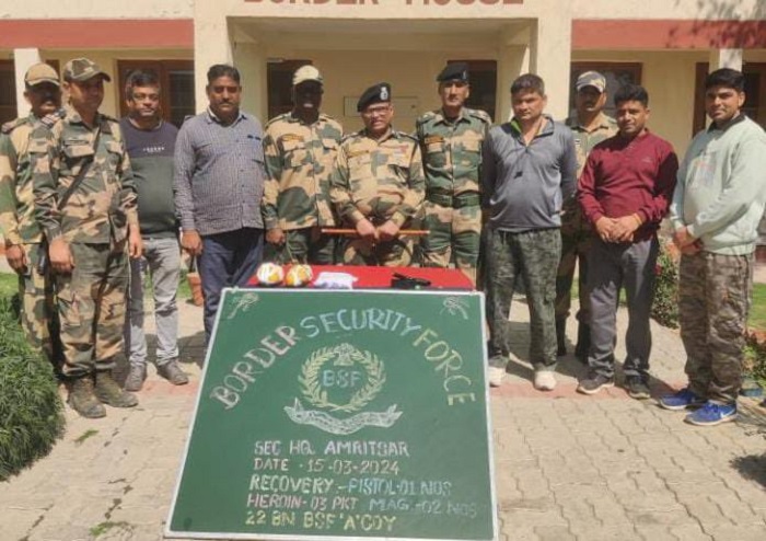 BSF recovers over 3 kg heroin