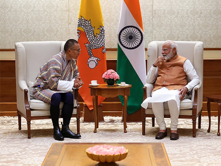 Pm Narendra Modi  & Bhutanese counterpart, Tshering Tobgay