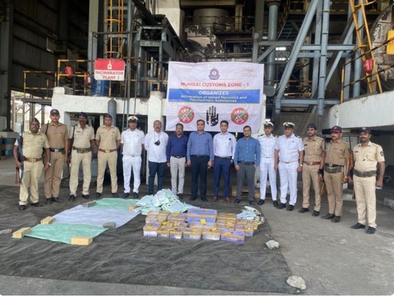 Mumbai customs destroyed 31.948 kgs of NDPS worth 265 Crores rupees
