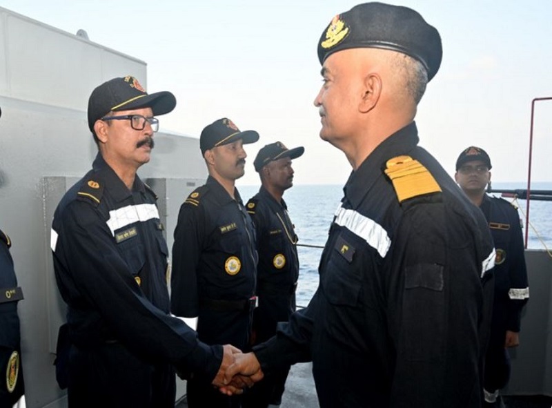 Adm R Hari Kumar, Chief of the Naval Staff on three-day visit to Eastern Naval Command