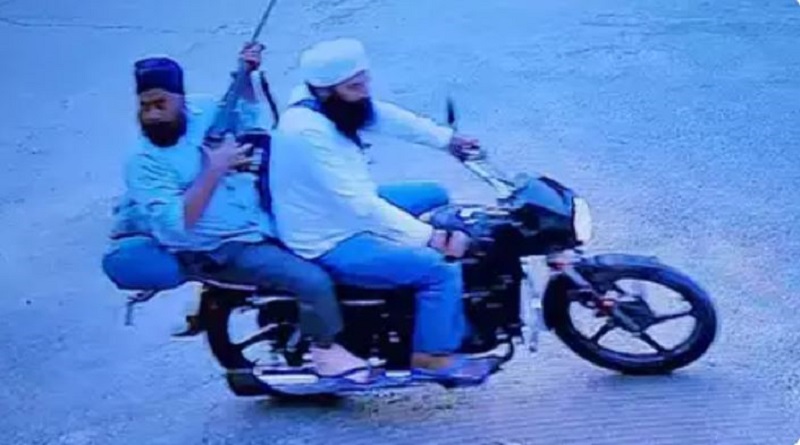 Screen grab of CCTV footage of Shri Nanakmatta Gurdwara shootout