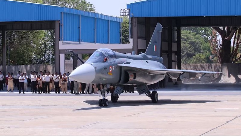 Tejas Mk1A on its first flight in Bengaluru