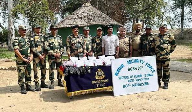 BSF recovers worth Rs50Cr Heroin