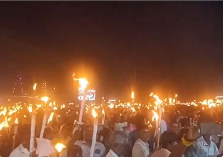 Devotees carry fire torches, participate in Ponkaliamman festival