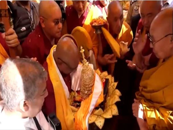 Tibetan spiritual leader Dalai Lama presented with Lord Buddha's sacred relics