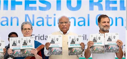Congress released its manifesto for the 2024 Lok Sabha elections