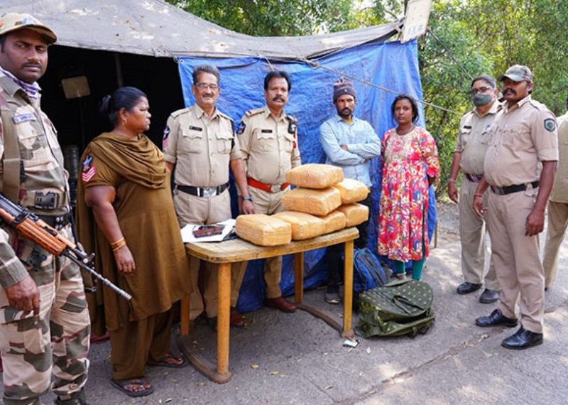 Visakhapatnam police seize 14 Kilograms of cannabis from RTC bus