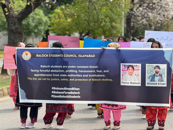 Baloch Students Council Islamabad demands release of two Baloch students