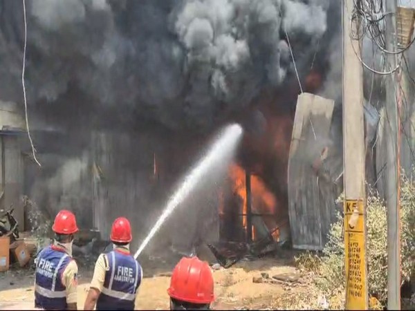 Massive fire breaks out at godown in Ananthapuram