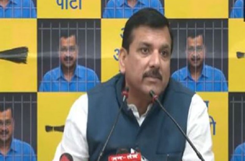 Sanjay Singh addresses the Press Conference