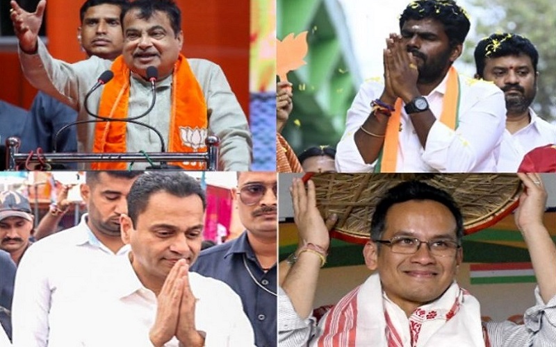 BJP's Nitin Gadkari, K Annamalai, Congress' Nakul Nath and Gaurav Gogoi