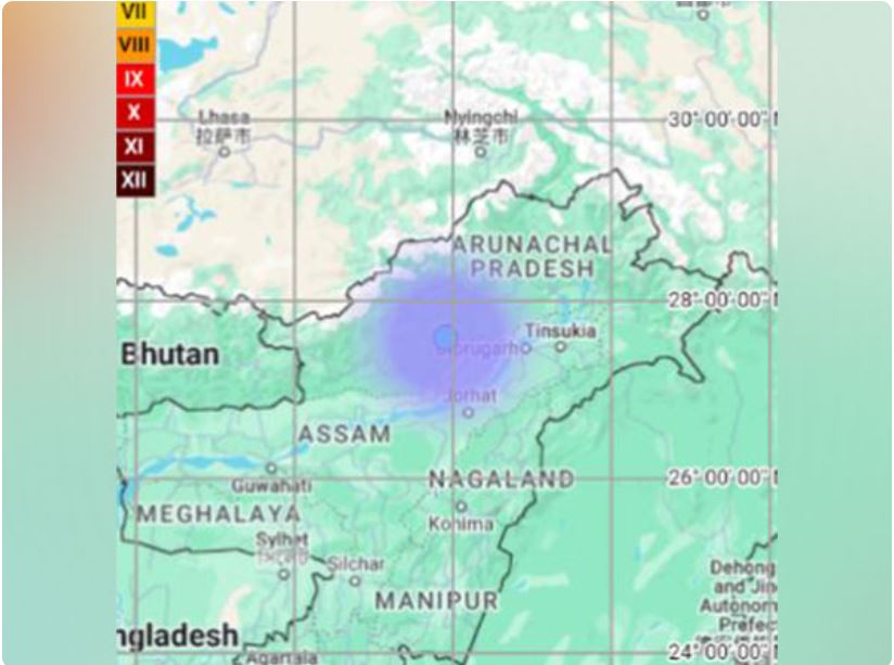 3.1 magnitude quake hits Lower Subansiri in Arunachal Pradesh